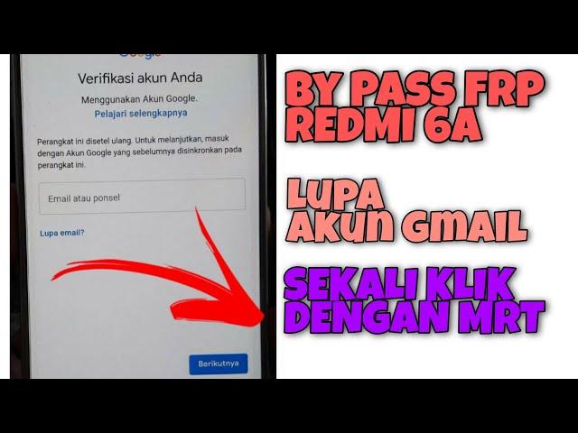 By Pass FRP Redmi 6A / Redmi 6A Terkunci Akun Google