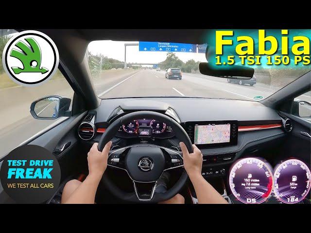 2023 Skoda Fabia Monte Carlo 1.5 TSI EVO DSG 150 PS TOP SPEED GERMAN AUTOBAHN DRIVE POV