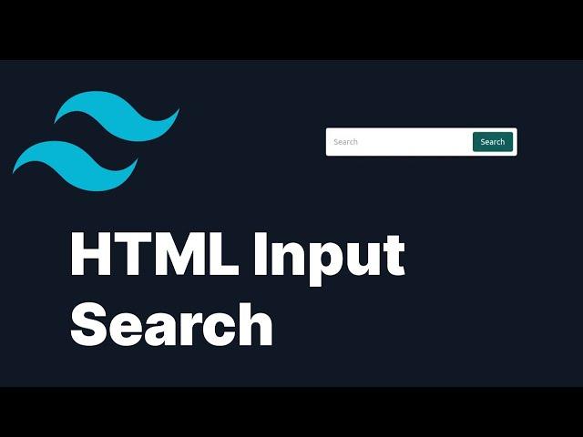 HTML Input Search in 20 seconds - Tailwind CSS