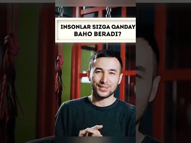 INSONLAR SIZGA QANDAY BAHO BERADI? | @Aziz Rakhimov | Aziz Rakhimov #shorts