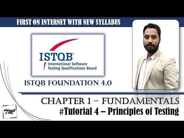 ISTQB FOUNDATION 4.0 | Tutorial 4 | 1.3 Testing Principles | ISTQB Foundation Tutorials | TM SQUARE