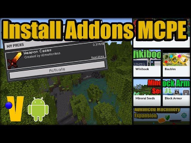 How To Install Addons Minecraft PE (Android) MCPE Bedrock Edition