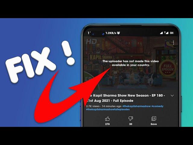 Fix The Uploader Has Not Made This Video Available in Your Country | DLS Tech