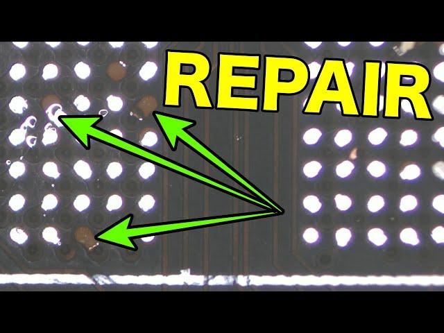 Techniques to repair PADS on Electronic Motherboards 