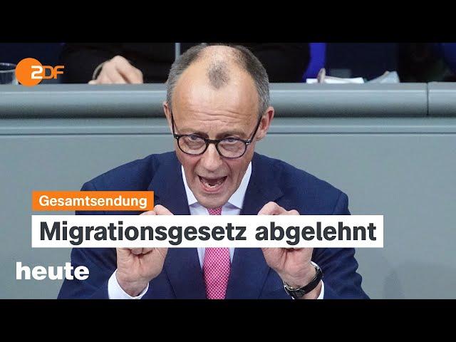 heute 19:00 Uhr vom 31.01.2025 Migrationsgesetz abgelehnt, Babyboomer gehen in Rente, 5 Jahre Brexit