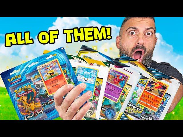 I Opened EVERY 3 Pack Pokemon Blister!