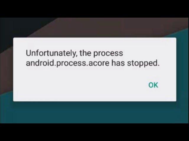 How To Fix android.process.acore has stopped working [ Narrated ]