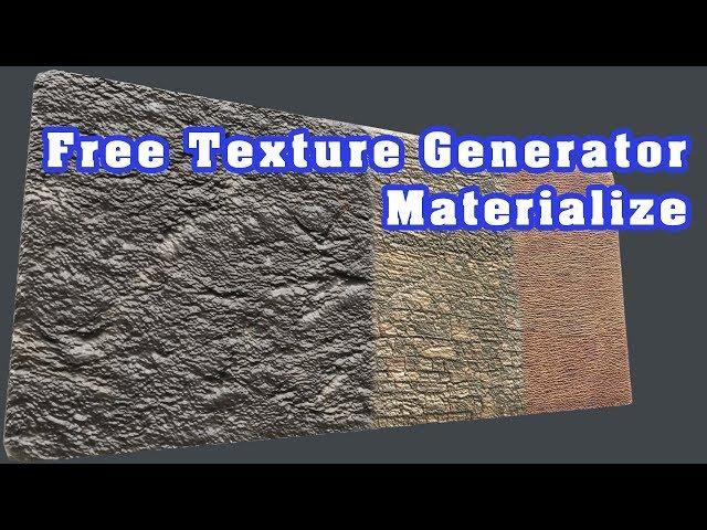 Free Texture Material Generator! (Materialize)