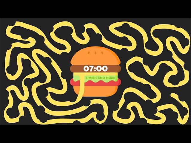 7 Minute Burger  Bomb Timer [ GIANT BURGER EXPLOSION ]