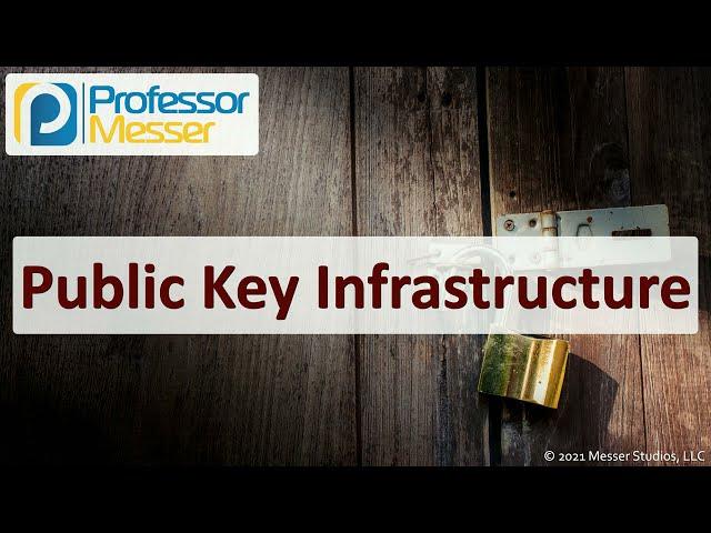 Public Key Infrastructure - SY0-601 CompTIA Security+ : 3.9