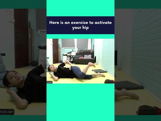 Here is an exercise to activate your hip, do this for 1 minute #shorts