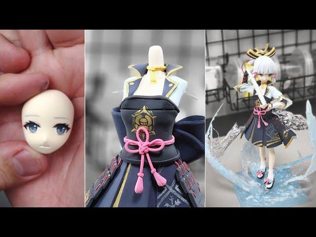 【DIY】 Sculpting Ayaka figure - Genshin Impact | Anime clay art