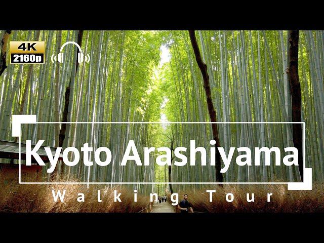 [4K/Binaural Audio] Kansai Walk: Kyoto Arashiyama Walking Tour - Kyoto Japan