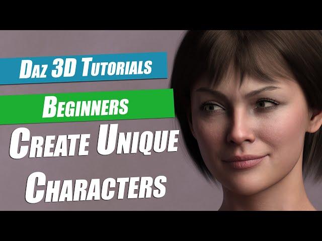 Daz 3D Beginners Tutorial : Building Custom Characters