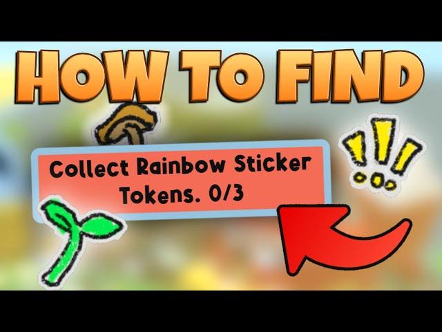 HOW To Find RAINBOW STICKER TOKENS? - Bee Swarm Simulator