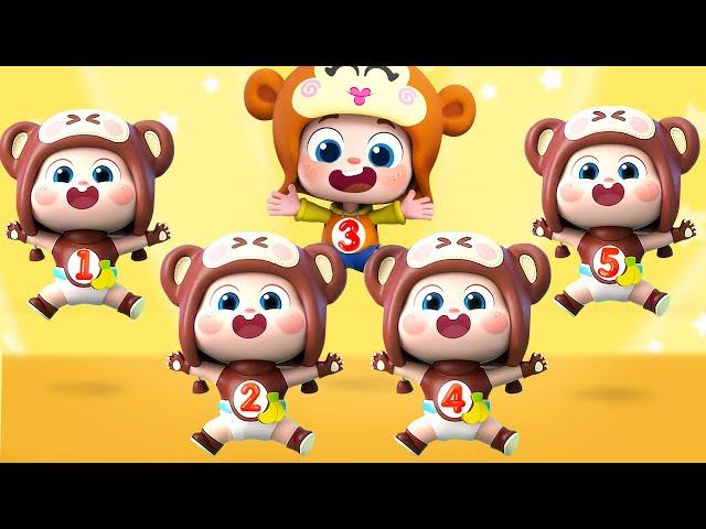 Five Little Monkeys | Five Little Babies Song | Nursery Rhymes & Kids Songs | Yes! Neo | BabyBus