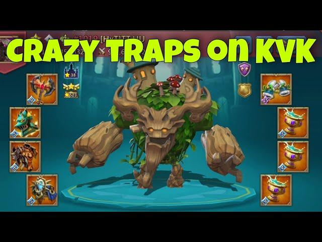 Lords Mobile - These traps are crazy. Mythic astralite gear. Is it possible to burn them? KVK