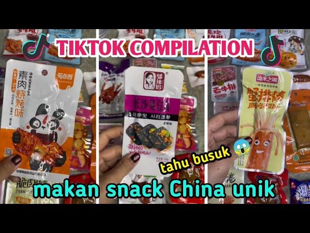 MAKAN SEMUA SNACK CHINA ANEH VIRAL ADA YANG BUSUK  | KOMPILASI VIDEO TIKTOK CHRISTINE YUWANTI