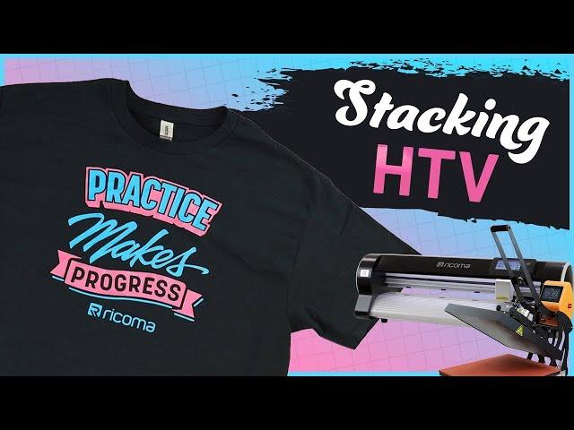 2 RIDICULOUSLY Easy Ways to Layer Vinyl (HTV) on a T-shirt