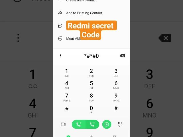 Redmi Phone; Basedband version check code*#*#0000#*#* #love #newsong #remix 