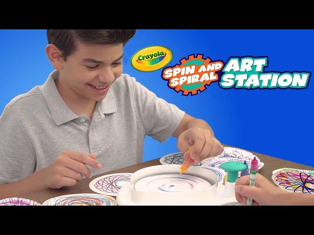 NEW Crayola Spin and Spiral Art Station || Crayola Product Demo