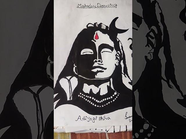 #Adiyogi #Shiva #stencil #Art #Iman #Imans creation