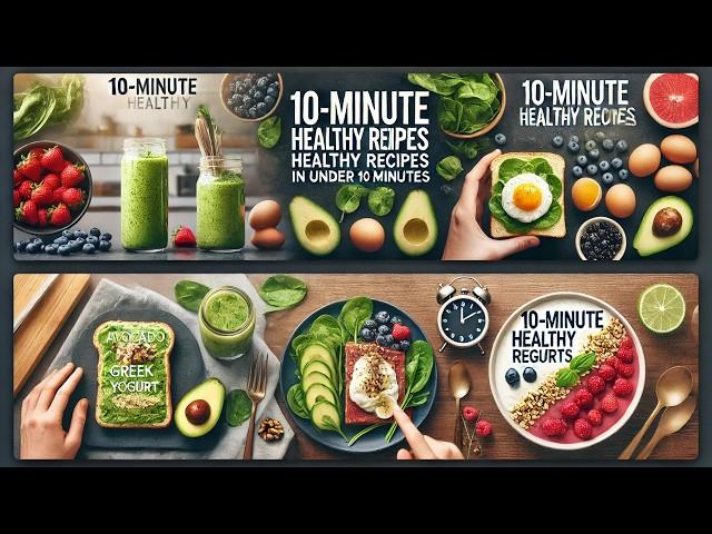 Quick and Healthy Recipes in Under 10 Minutes