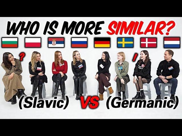 Slavic vs Germanic Can they understand each other?? How similar are European Languages?