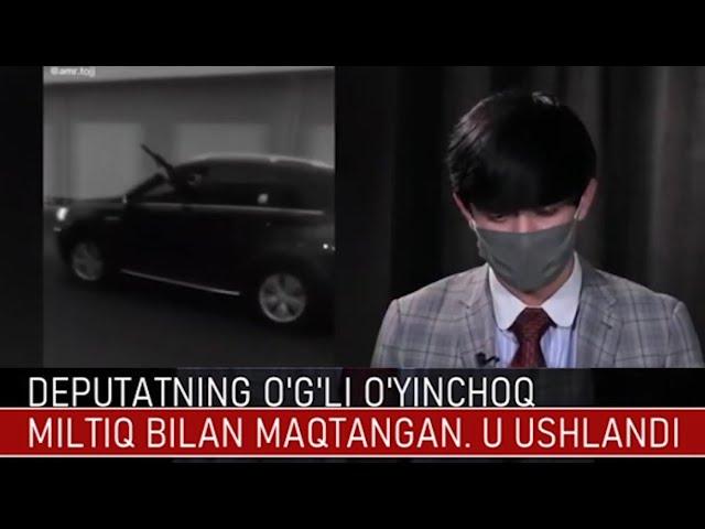 Deputatning o`g`li o`yinchoq miltiq bilan maqtangan. U ushlandi