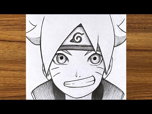 How to draw Boruto Uzumaki | How to draw anime character for beginners | Best anime drawing tutorial