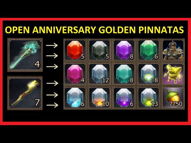 Drakensang Online -  4 Mortis and 7 Golden Pinatas 13th Dracanian Anniversary