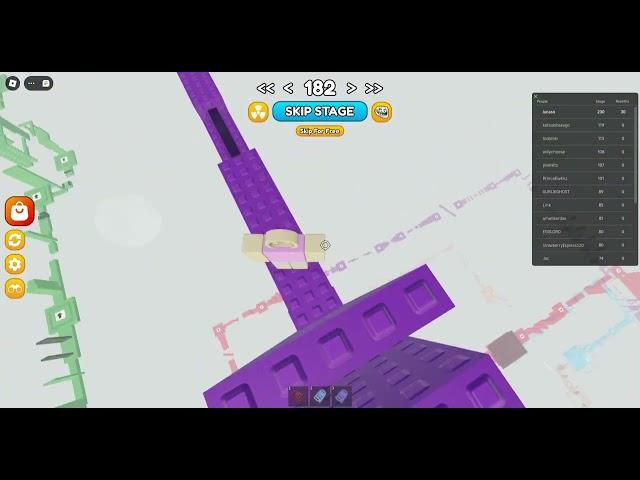 roblox IMPOSSIBLE OBBY how to do level 182