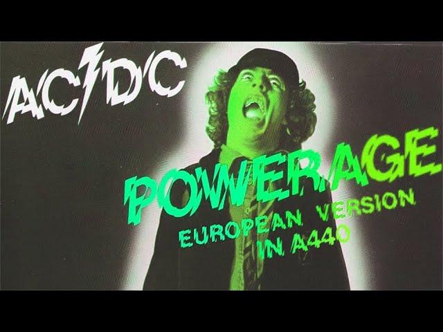 AC/DC - Powerage (European Version) (Full Album in A440 Standard Tuning)