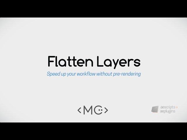 Flatten Layers for After Effects