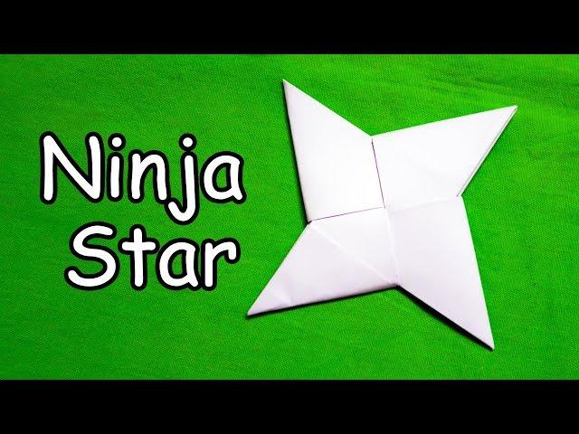 How to make a Paper Ninja Star (Shuriken) - Easy Origami