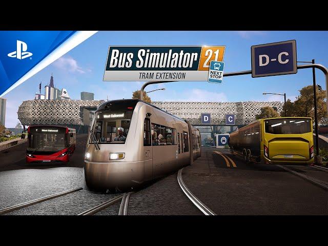 Bus Simulator 21 Next Stop - Official Tram Extension Release Trailer | PS5 & PS4 Games