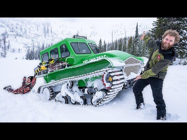 Testing a Brand New 1950's Snow Cat!