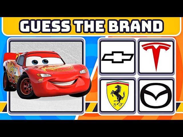 ️  GUESS THE CAR BRAND FROM DISNEY CARS |  FERRARI | CHEVROLET | TESLA |  #billyrobot