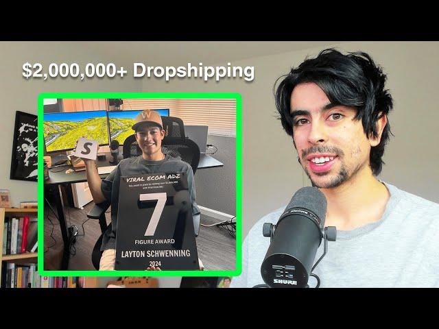 From $0 to $2,000,000 with Shopify Dropshipping - Layton Schwenning | Arie Scherson Podcast #37