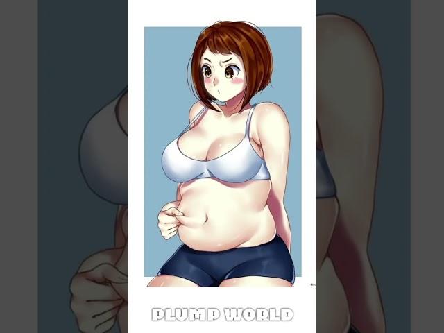 Chubby anime girl