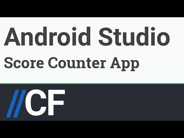 Android - Score Counter App - Table layout - Vector Asset Studio - Material Icons - Click Events