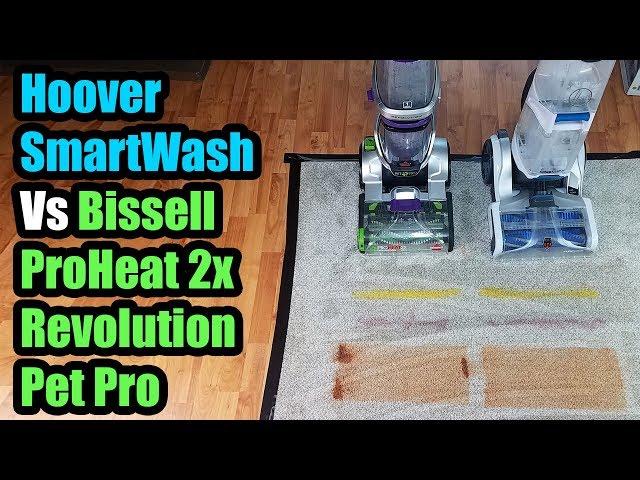 Hoover Smartwash vs Bissell Proheat 2x Revolution Pet Pro Carpet Cleaner