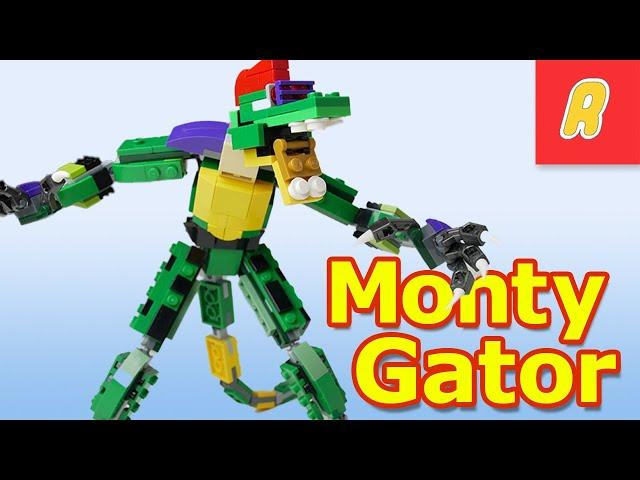 How to Build Monty Gator (FNAF) Lego Moc!