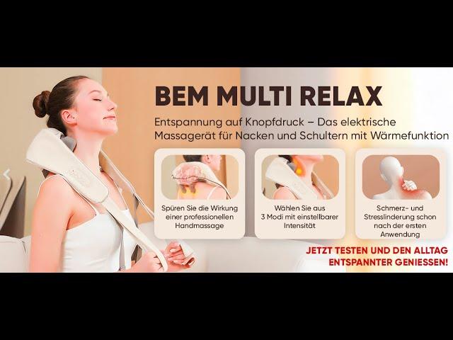 KaufBei.TV Shop | BEM Multi Relax Schulter- und Nackenmassagegerät