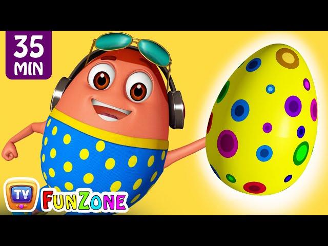 Learn YELLOW Colour with Johny Johny Yes Papa | Surprise Eggs Colors Ball Pit Show | ChuChuTV 3D Fun