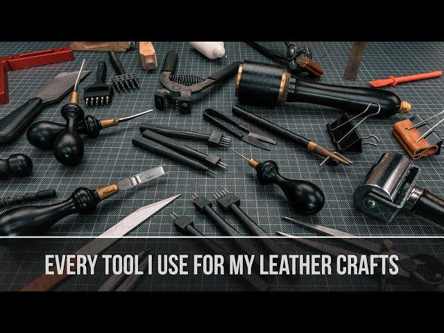 Every TOOL I use for My Leather Crafts️ [RU Subs]