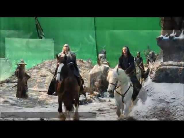 The HOBBIT BOTFA BTS - Thranduil's Moose (HD)