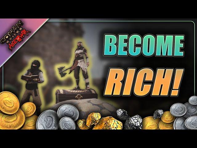 Farm GOLD & SILVER Easy & Quickly | Age of War | Conan Exiles Beginners Guide 2023