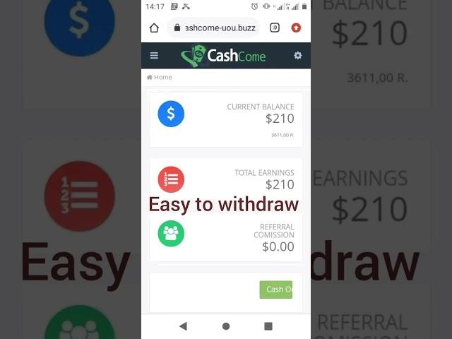 stop using opera mini  Use cash come.on your first  registration you get $25 check the link on com.