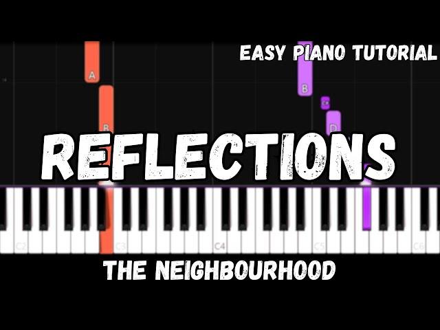 The Neighbourhood - Reflections (Easy Piano Tutorial)